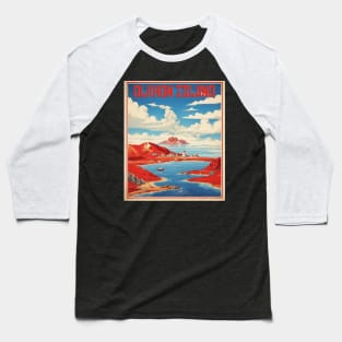 Olkhon Island Lake Baikal Russia Vintage Tourism Poster Baseball T-Shirt